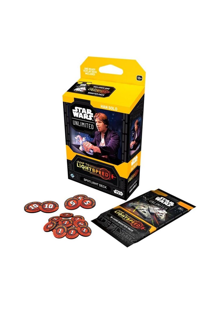 Star Wars Unlimited Jump to Lightspeed Spotlight Han Solo Deck Español-1