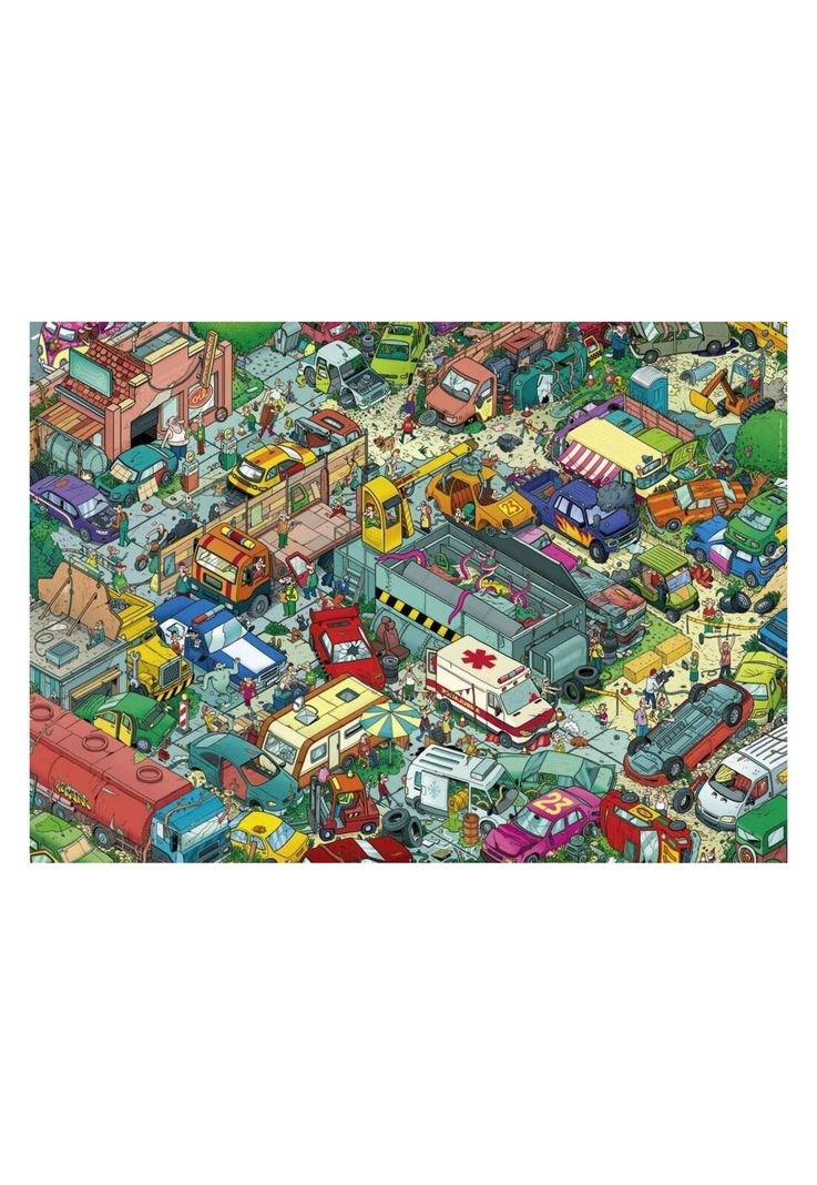 Puzzle Heye 1000 - Car Cementery-1