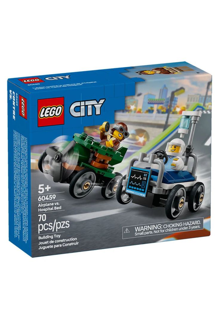 Lego City Avión vs Cama de Hospital (60459)-0