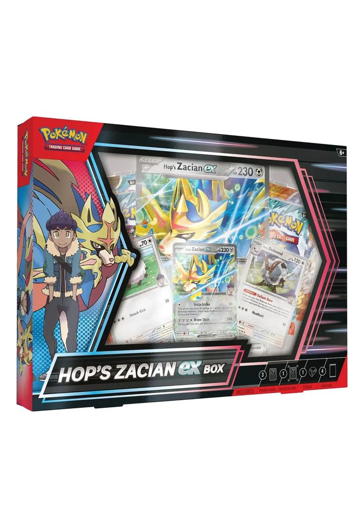 Pokémon Hop's Zacian ex Box Inglés-0