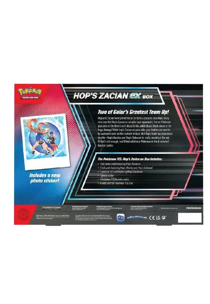 Pokémon Hop's Zacian ex Box Inglés-1