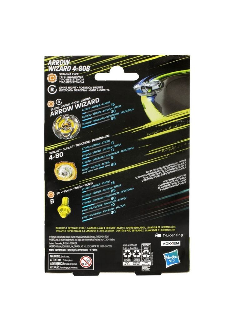 Beyblade X Kit Inicial Arrow Wizard-1