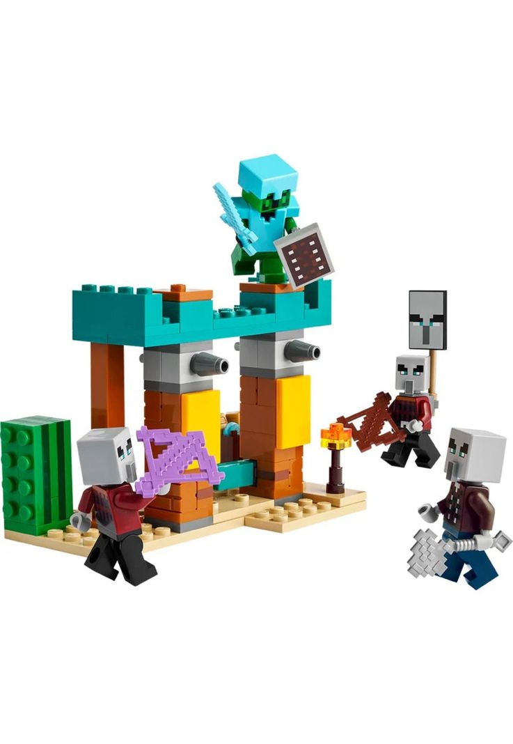 Lego Minecraft La Patrulla del Desierto de los Maldeanos (21267)-1