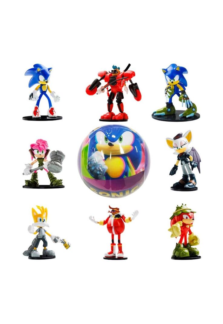 Figura Articulada Sonic 8 cm Personaje en Cápsula-0