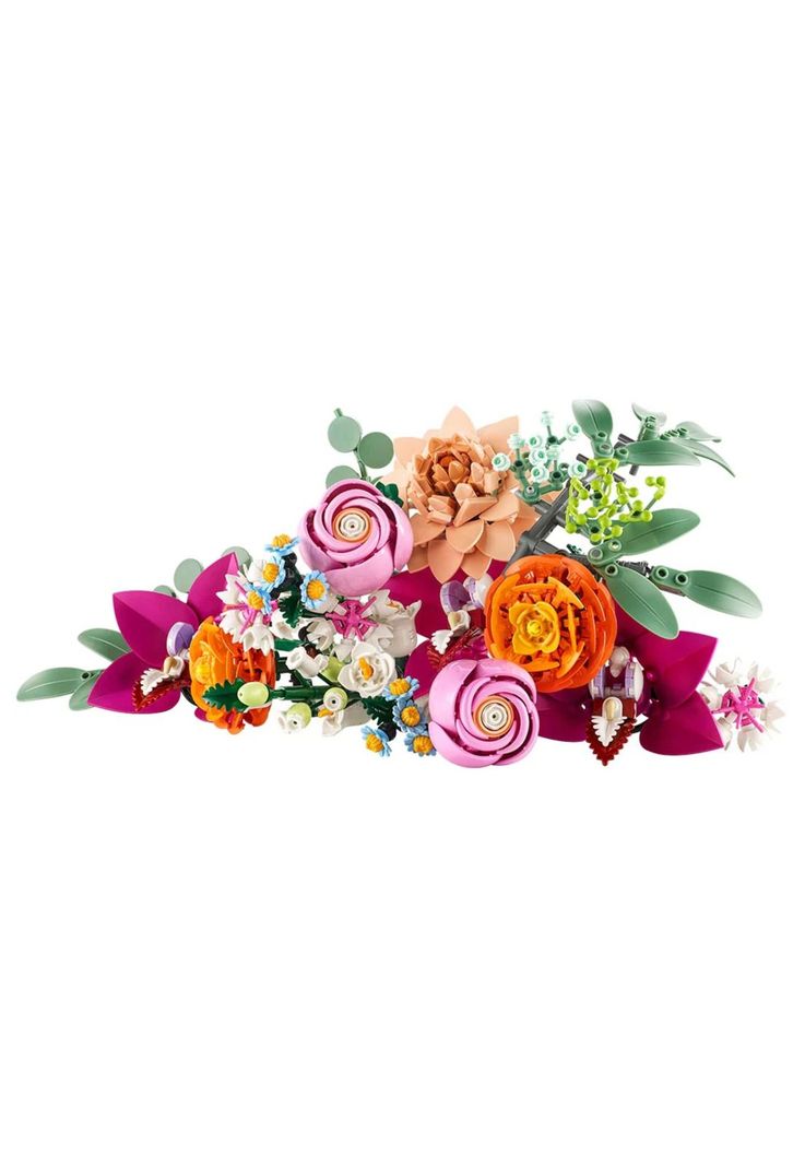 Lego Botanicals Ramo de Flores Fantasía en Rosa (10342)-2