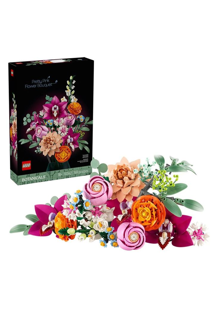 Lego Botanicals Ramo de Flores Fantasía en Rosa (10342)-4