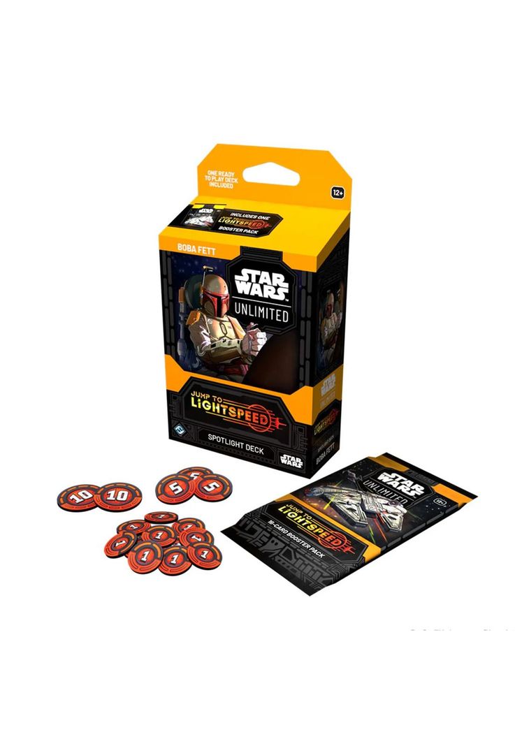 Star Wars Unlimited Jump to Lightspeed Spotlight Boba Fett Deck Español-1