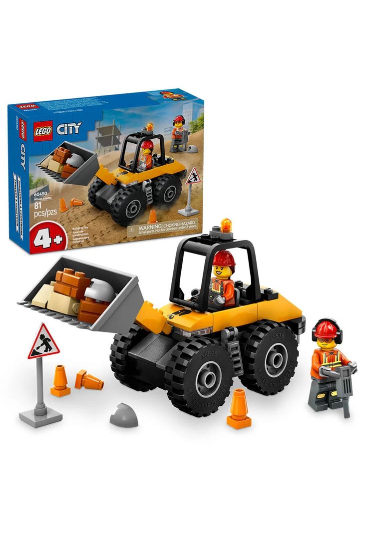 Lego City Cargadora con Ruedas Amarilla (60450)-2