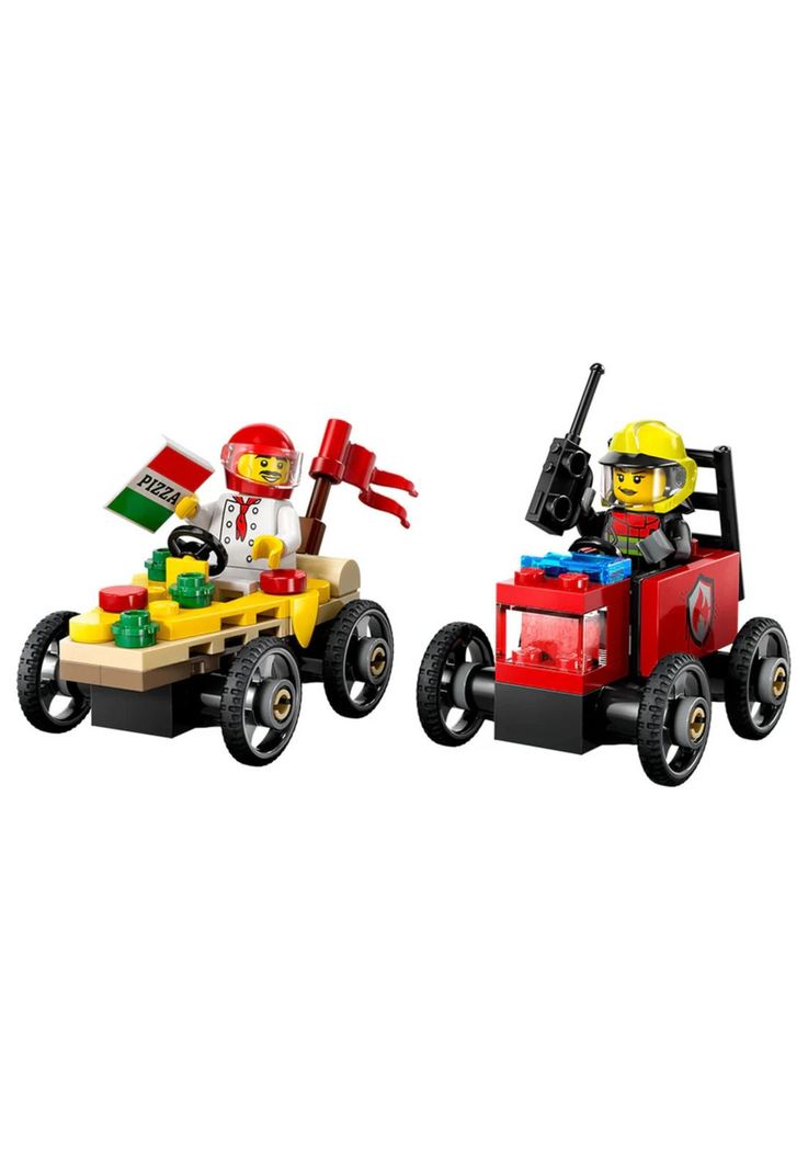 Lego City Pizza vs Camión de Bomberos (60458)-1