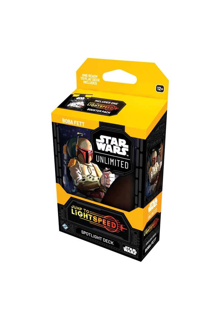 Star Wars Unlimited Jump to Lightspeed Spotlight Boba Fett Deck Inglés-0