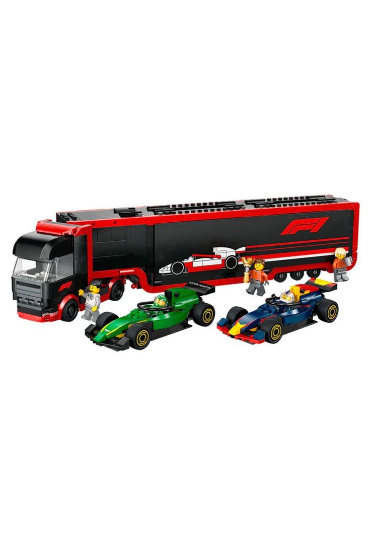 Lego City Camión de F1 con Autos de F1 RB20 y AMR24 (60445)-1