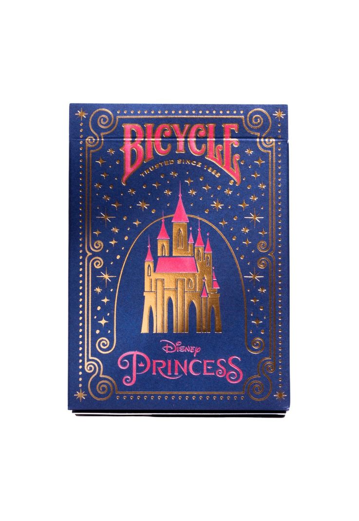 Naipe Bicycle Disney Princess Azul-0