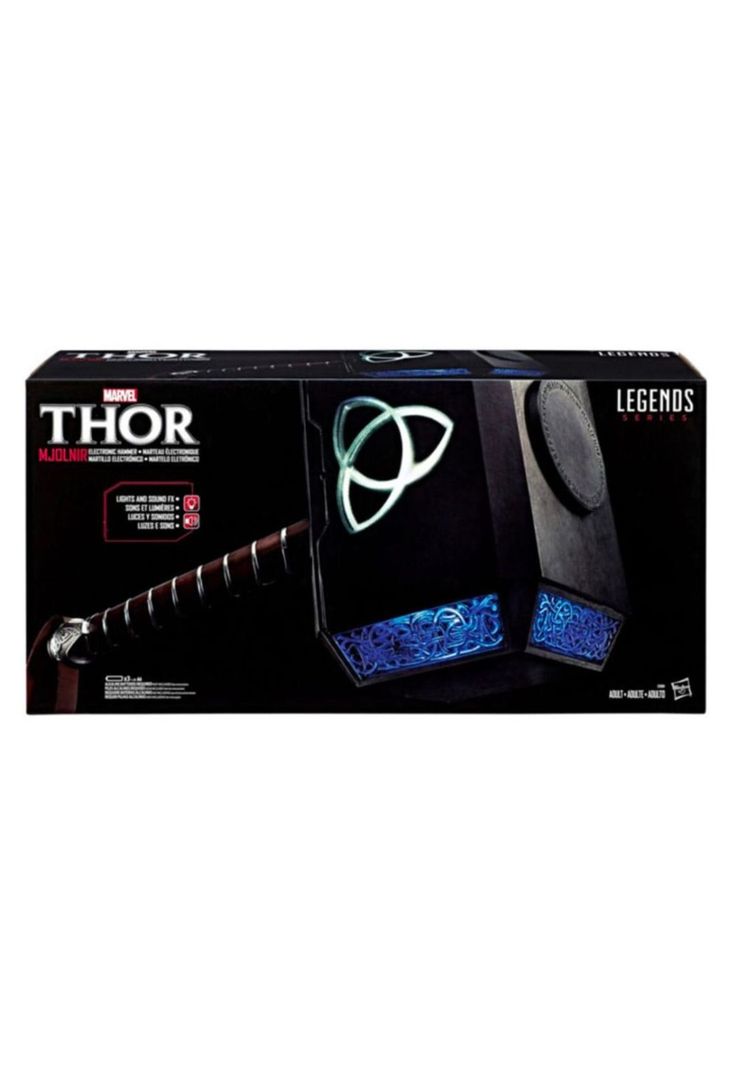 Marvel Legends Thor Hammer Mjolnir - Martillo Electrónico-0
