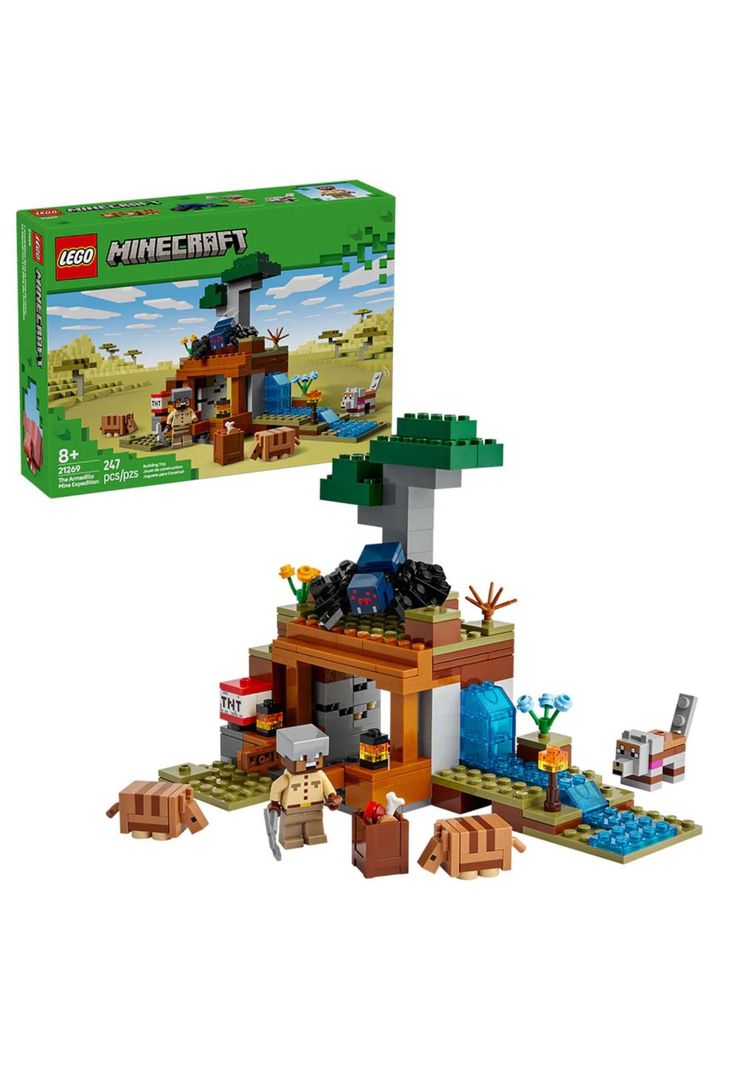 Lego Minecraft La Expedición a la Mina del Armadillo (21269)-2