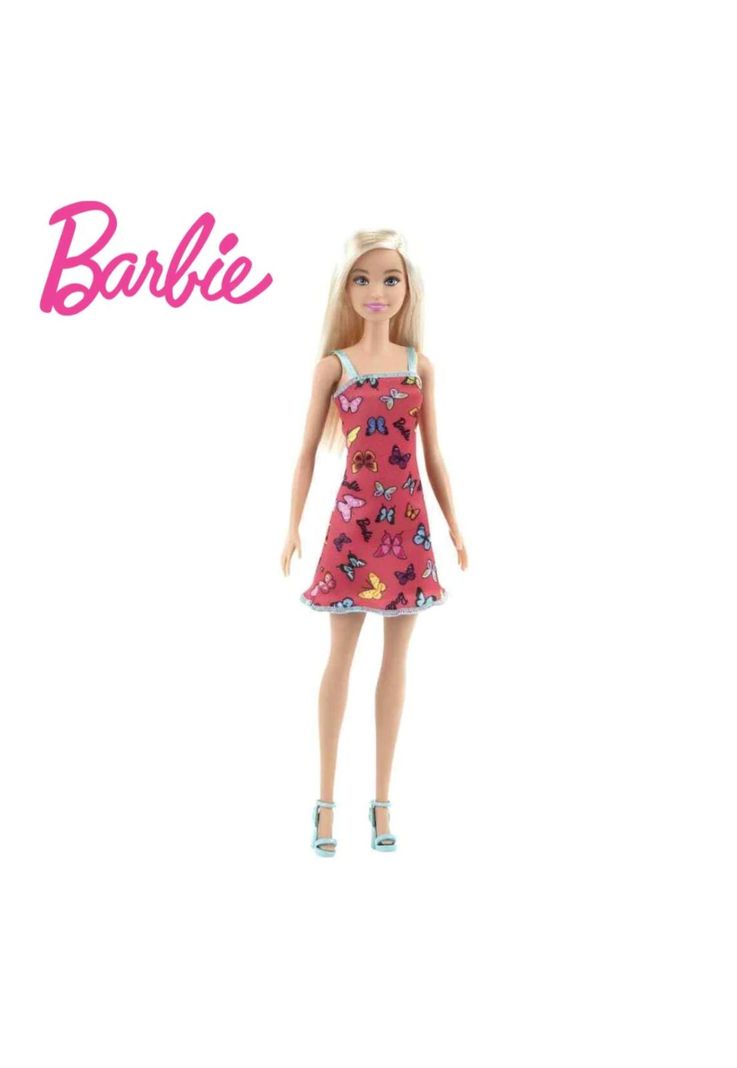 Barbie Vestido De Mariposas Rubia-0