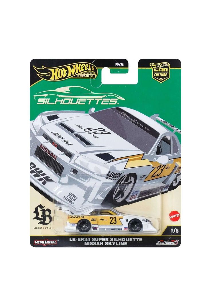 ミニカー Hotwheels FAST&FURIOUS LB-ER34 CARRY ON Hot Wheels Collector LB-ER34 Super Silhouette Nissan Skyline