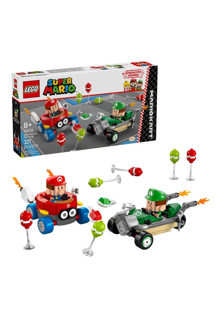 Lego Mario Kart: Bebé Mario vs. Bebé Luigi (72034)-0