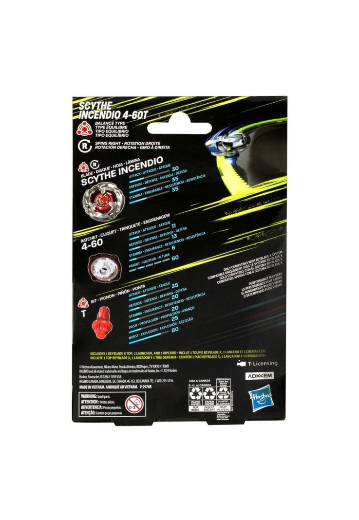 Beyblade X Kit Inicial Scythe Incendio-1