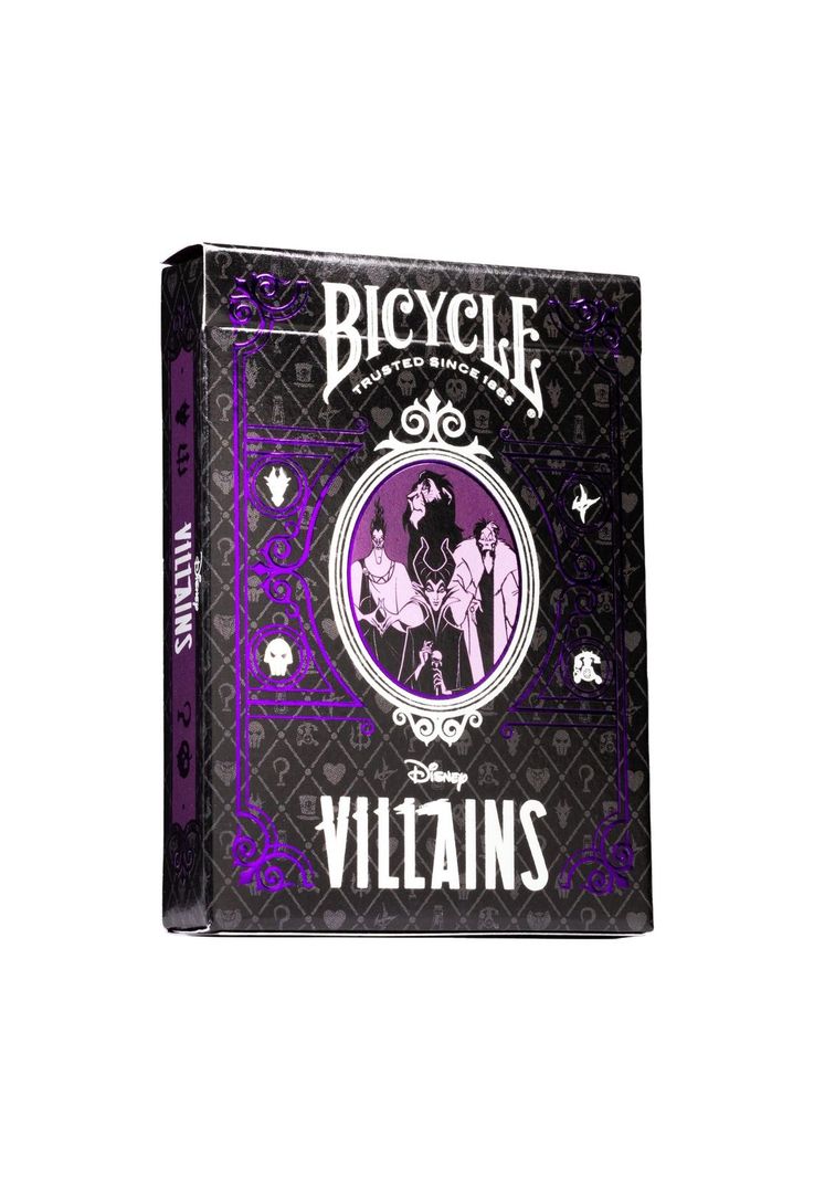 Naipe Bicycle Disney Villains Morado-0