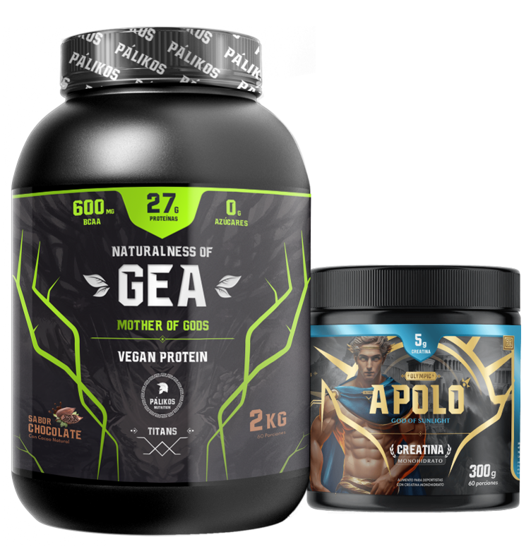 Proteina vegana 2kg Chocolate+ Creatina 300g -0