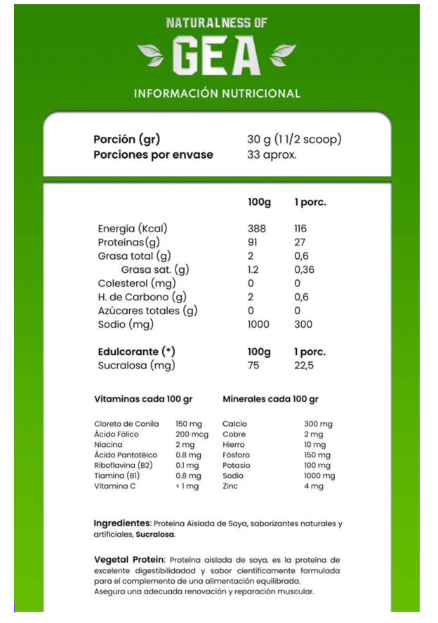 Proteina vegana 1kg sabor chocolate + creatina 300g-3