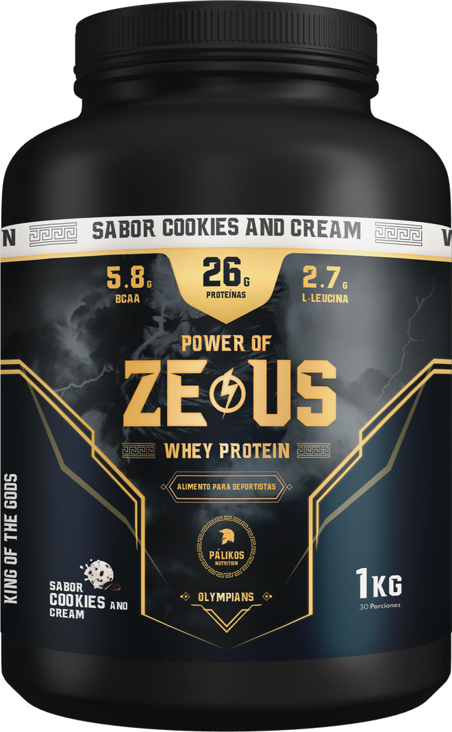 Whey Protein Zeus 1 kg Cookies 30 servicios-0