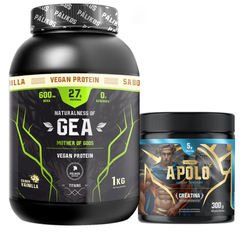 Proteina vegana 1kg sabor Vainilla + Creatina 300g-0