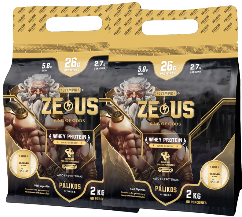 Pack Doble de Proteína 4kg 100% Whey Protein - 2 x Doypack de 2kg(2 Vainilla)-0