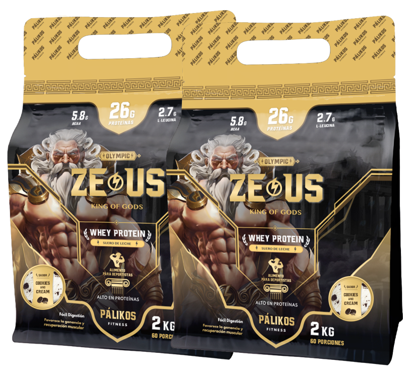 Pack Doble de Proteína 4kg 100% Whey Protein - 2 x Doypack de 2kg(2 Cookies and Creams)-0