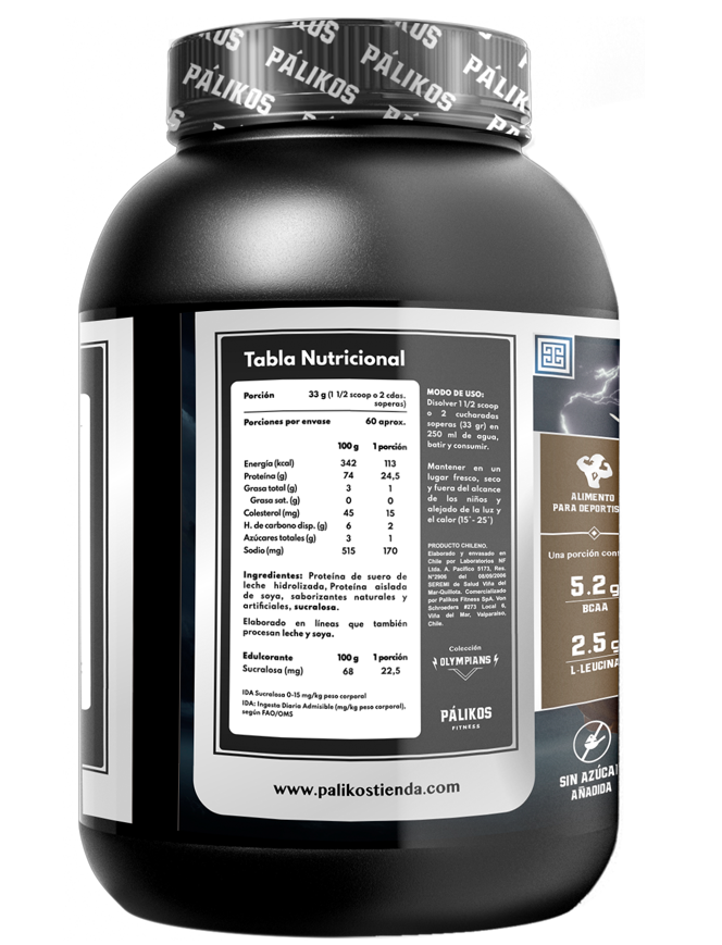 Proteina 2kg Whey Complex / Sabor Chocolate/ 60 servicios.-1