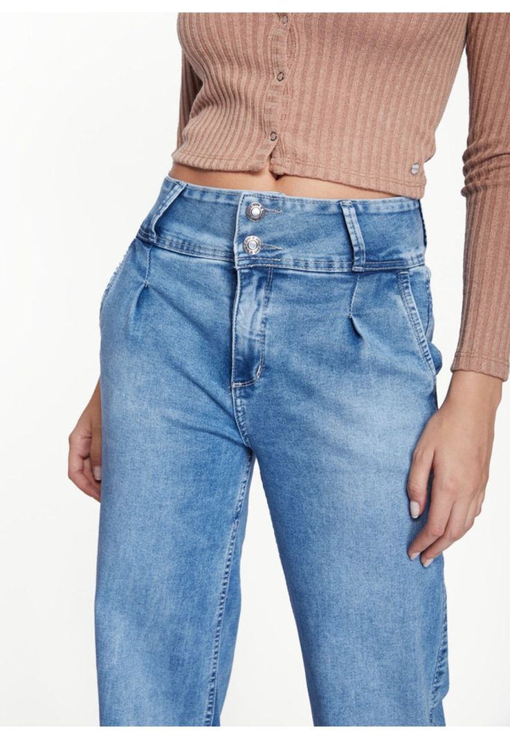 Jeans Koka Tailoring Pretina Ancha Azul Efesis-1