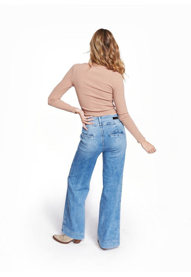 Jeans Koka Tailoring Pretina Ancha Azul Efesis-3