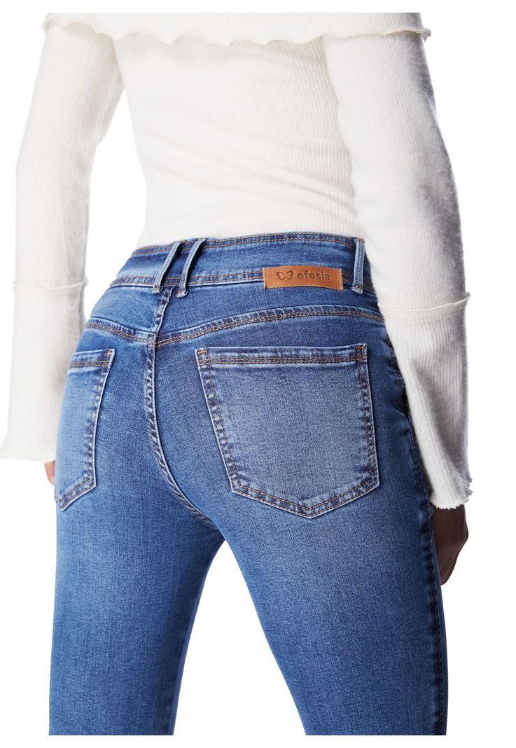 JEANS MACEIO FLARE PRETINA ANCHA C/ LAZO AZUL-4