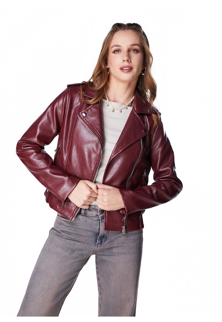 CHAQUETA NIKOS BIKER PU-1