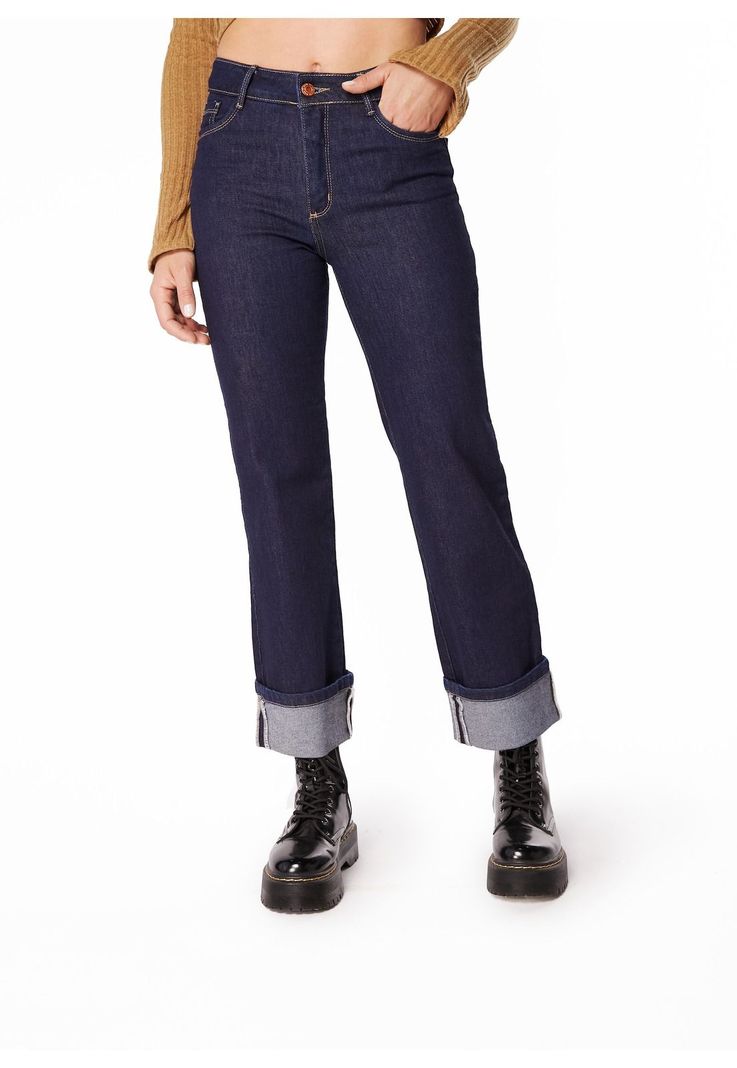 JEANS ROLA RECTO TIRO BAJO C/ ROLL UP-2