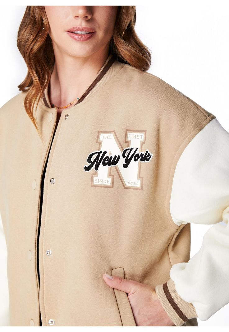 CHAQUETA ZEUS BOMBER BICOLOR ESTAMPADA-4