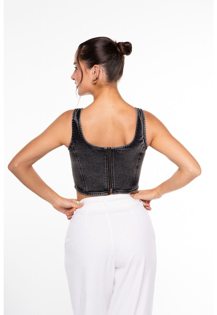 Corset Kika Cortes Negro Efesis-2