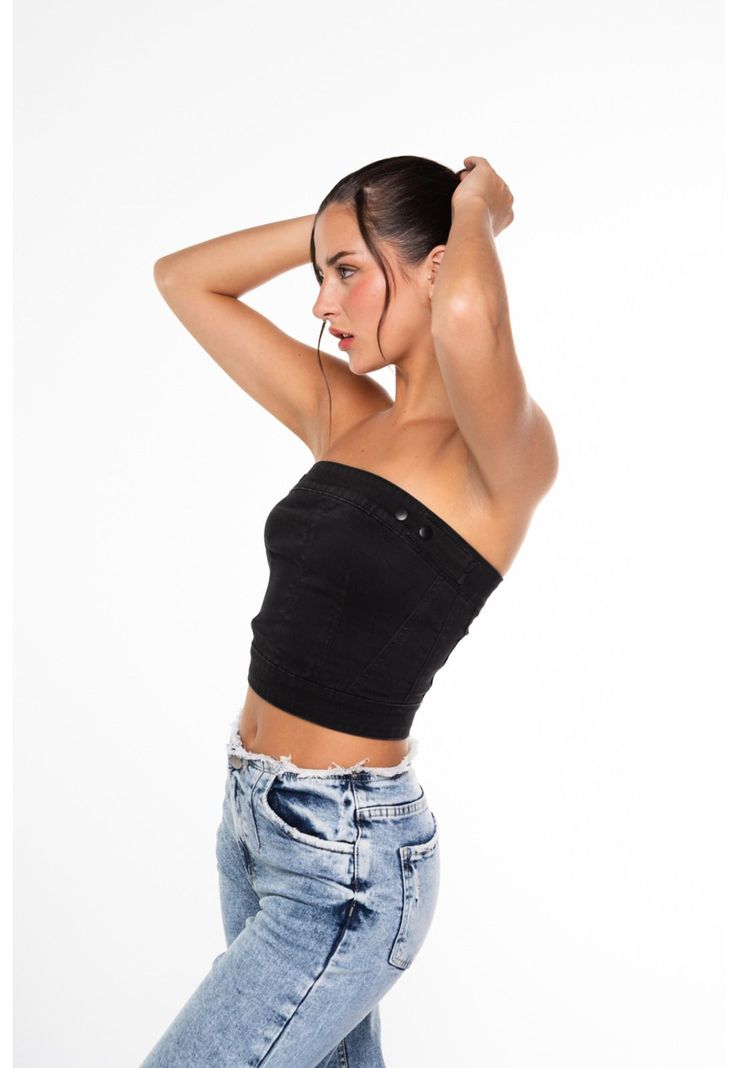 Corset Igna Strapless Negro Efesis-2