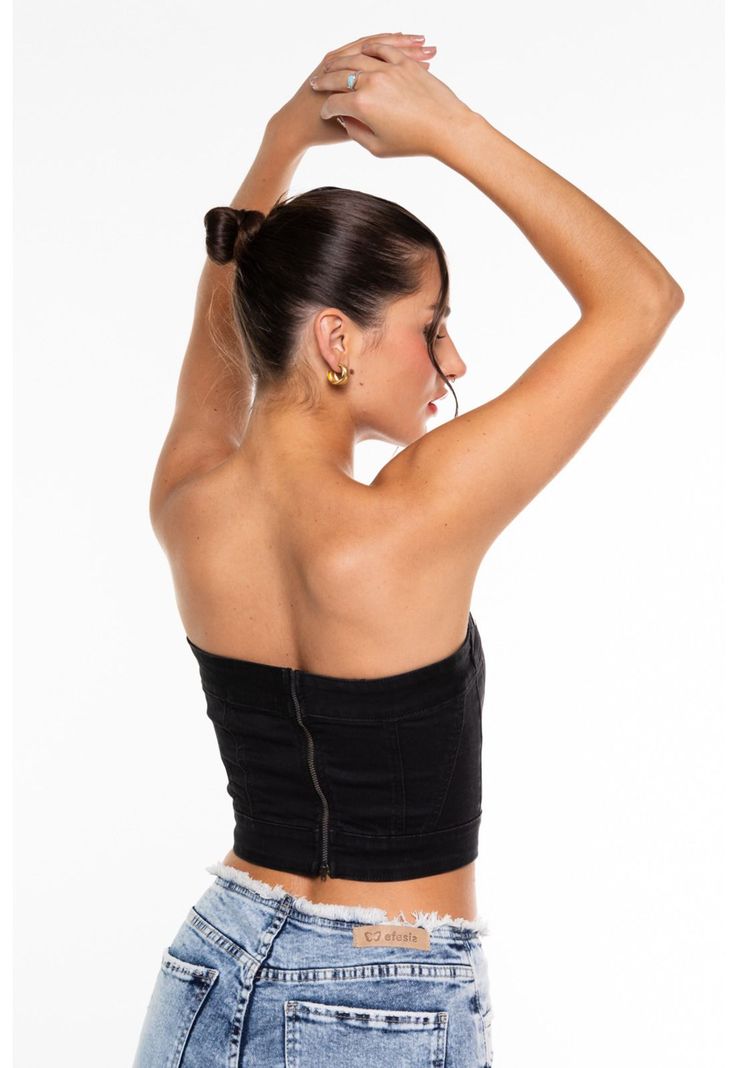 Corset Igna Strapless Negro Efesis-3