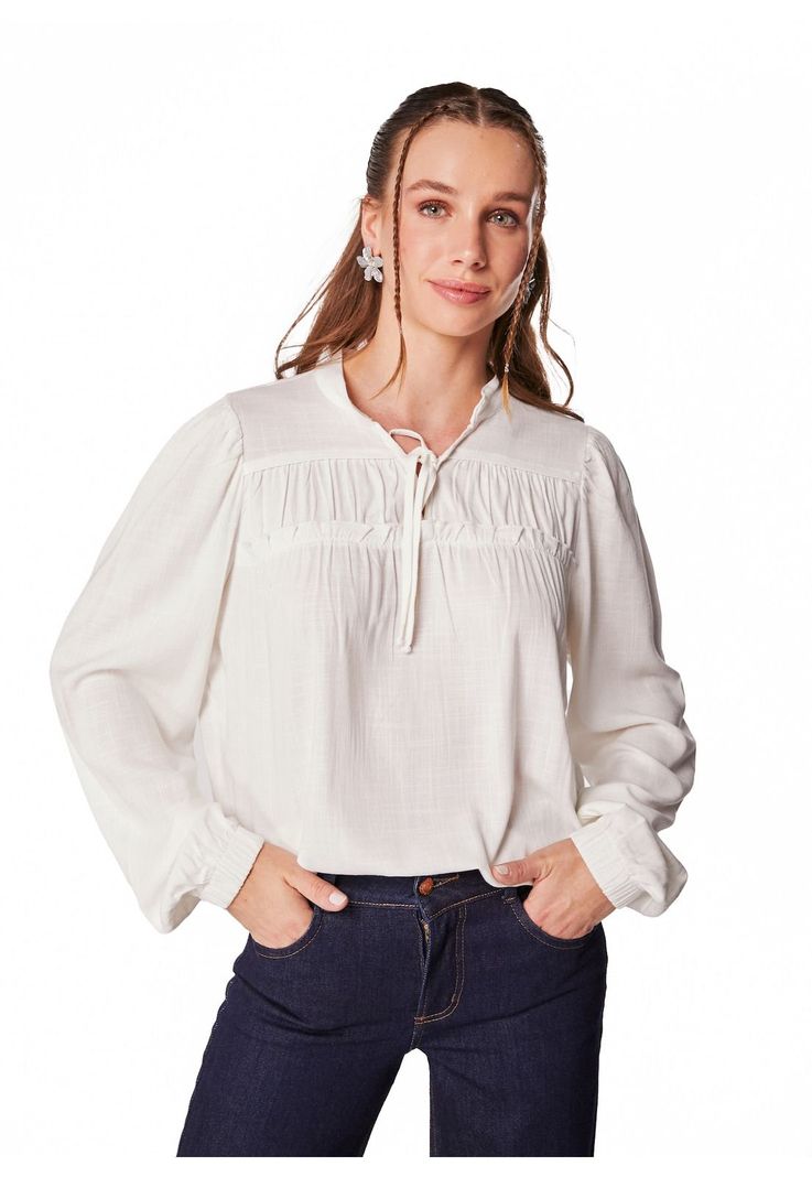 BLUSA RITÁN REGULAR CANESÚ C/ RECOGIDO-1