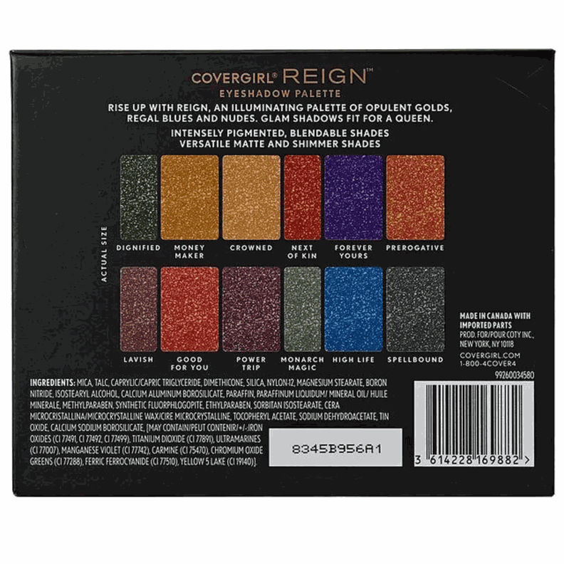 Paleta de 12 sombras de ojos CoverGirl - Reign-2