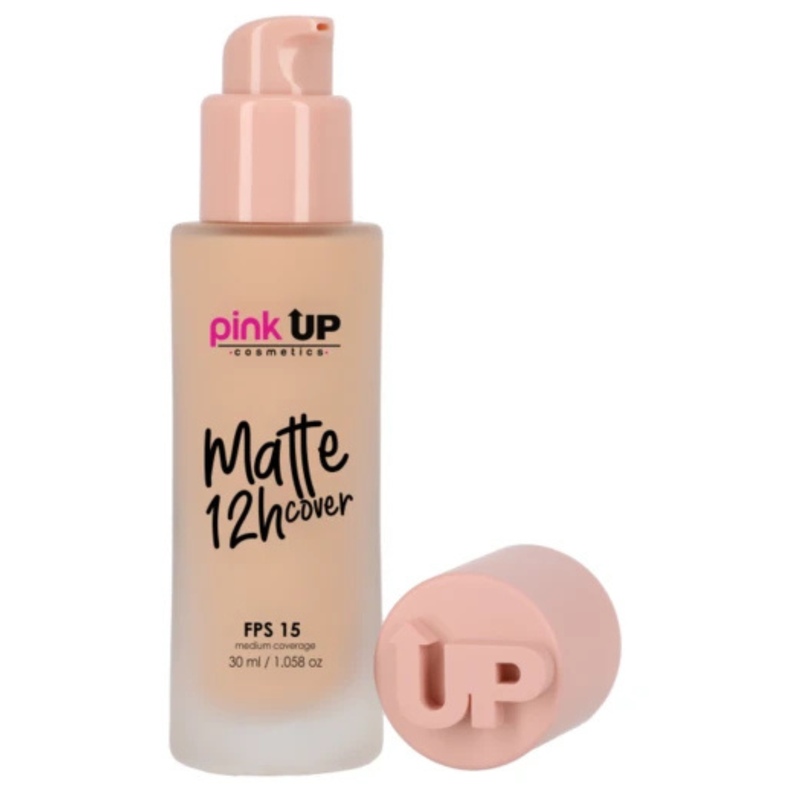 Base Liquida de Cobertura Media y Acabado Matte Pink Up - 400 TRUE BEIGE-0