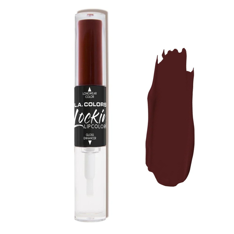 Labial Lockin Duo de Larga Duración Matte, Incluye Brillo - 374 Goth chic-0