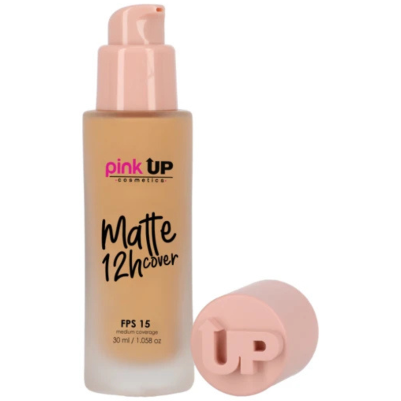 Base Liquida de Cobertura Media y Acabado Matte Pink Up - 500 MEDIUM-0