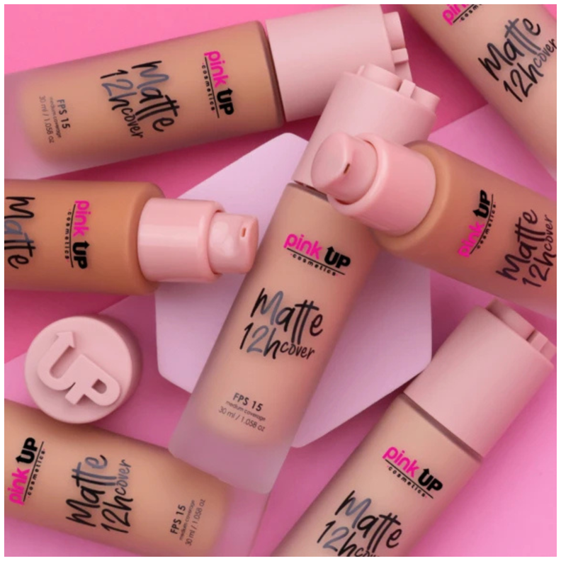Base Liquida de Cobertura Media y Acabado Matte Pink Up - 700 CINNAMON-2