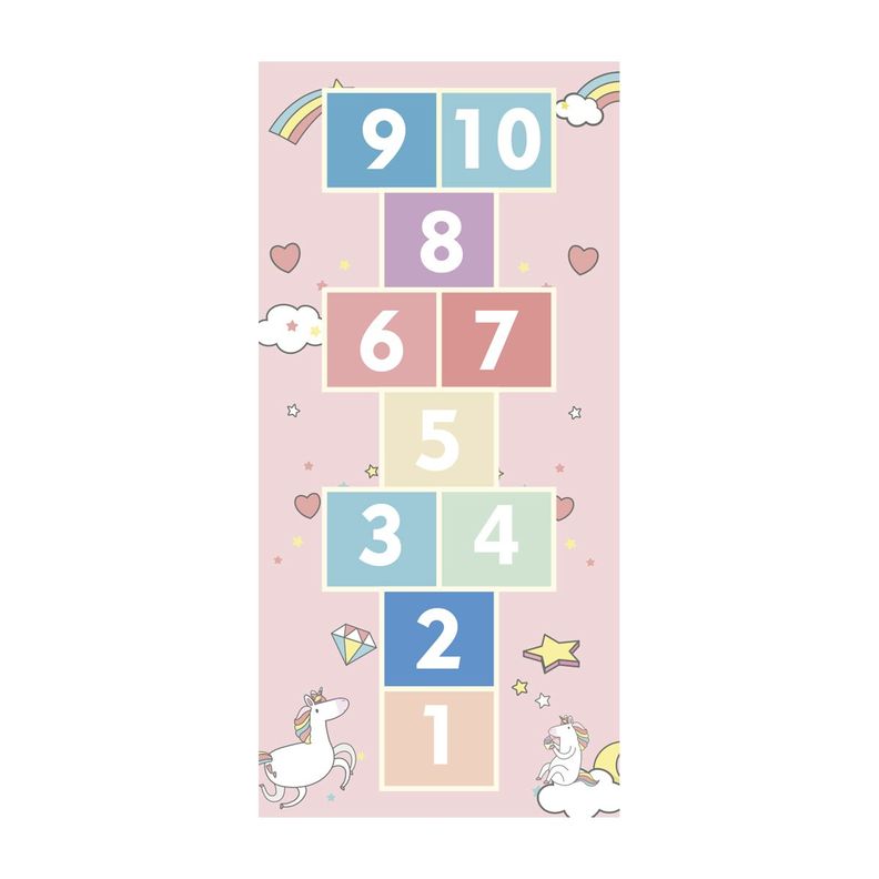 Alfombra Vinílica Infantil Luche Unicornio 140x160 cm-0