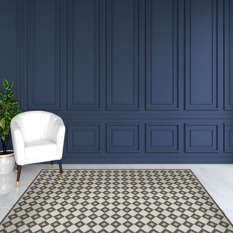 Alfombra Vinílica Living  Rombo Dama Vintage 70x100 cm-6
