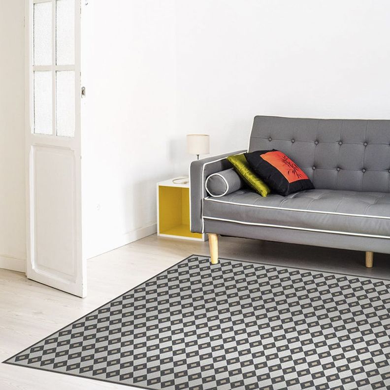 Alfombra Vinílica Living  Rombo Dama Vintage 50x70 cm-9