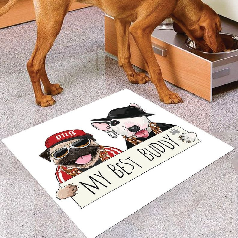 Alfombra Vinílica Pet Buddys Antideslizante 70x70 cm-1