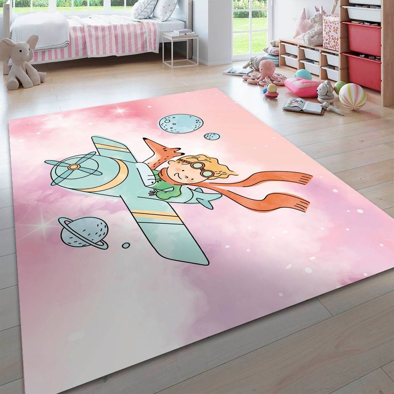 Alfombra Vinílica El Principito Juntos 140x160 cm-1